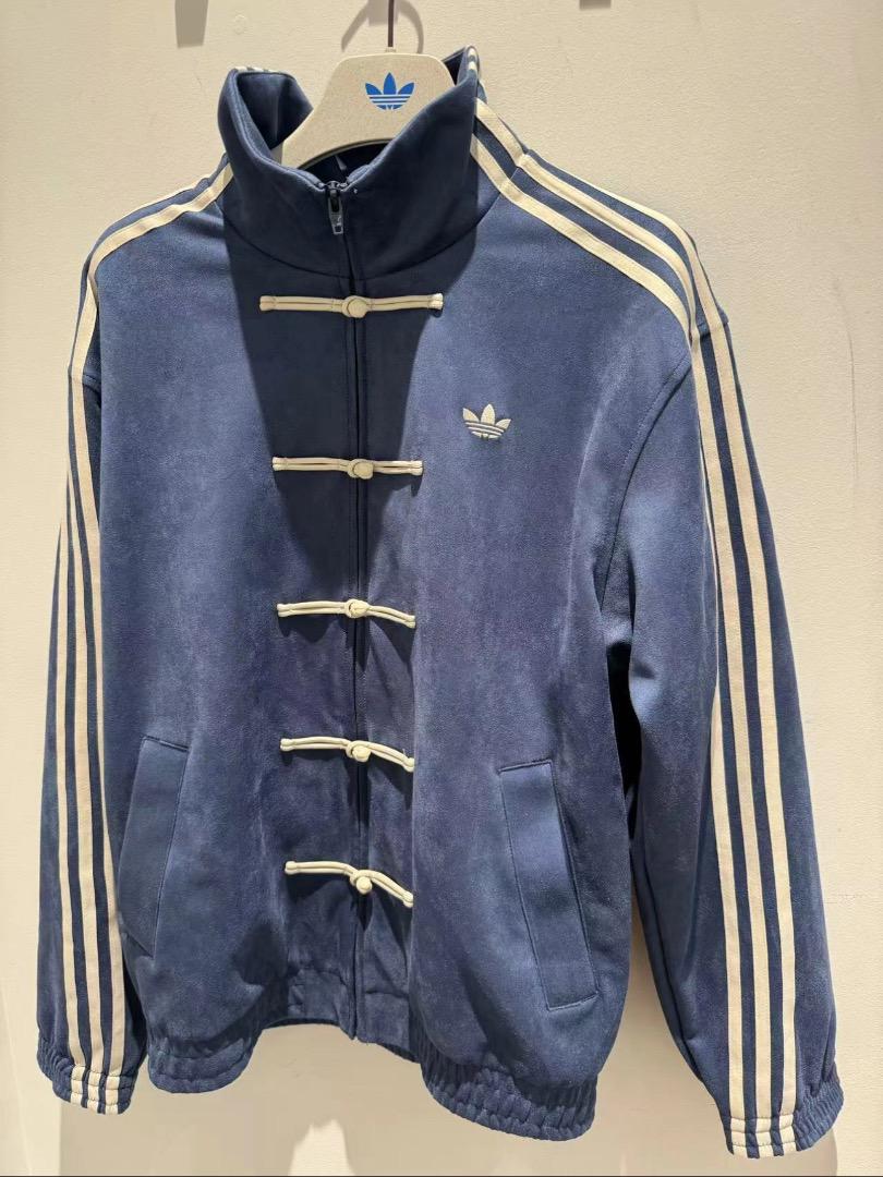 新品 アディダス 中国限定 蛇年 トラックジャケット 青色 男女兼用 Mサ