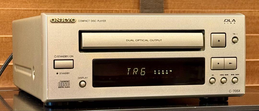 結婚祝い 格安良品！整備済動作品！オンキョーONKYO C-705X CDプレイヤー ラジオ・コンポ