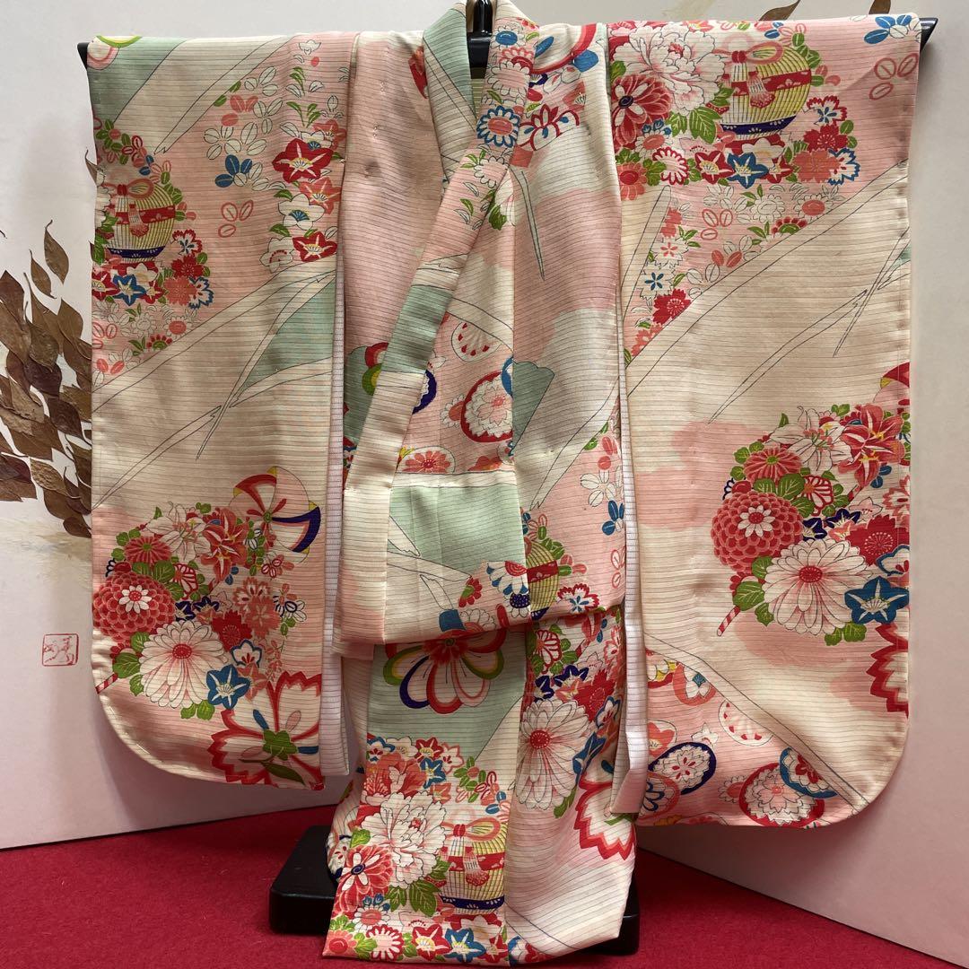 市松人形絽着物15号&単衣長襦袢 市松人形絽着物15号&絽長襦袢