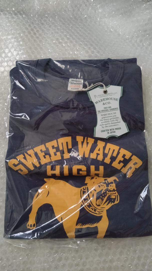 WAREHOUSE 4601 SWEET WATER XL NAVY 新品！ WAREHOUSE ウエアハウス（WAREHOUSE）Tシャツ 4601 SWEET WATER