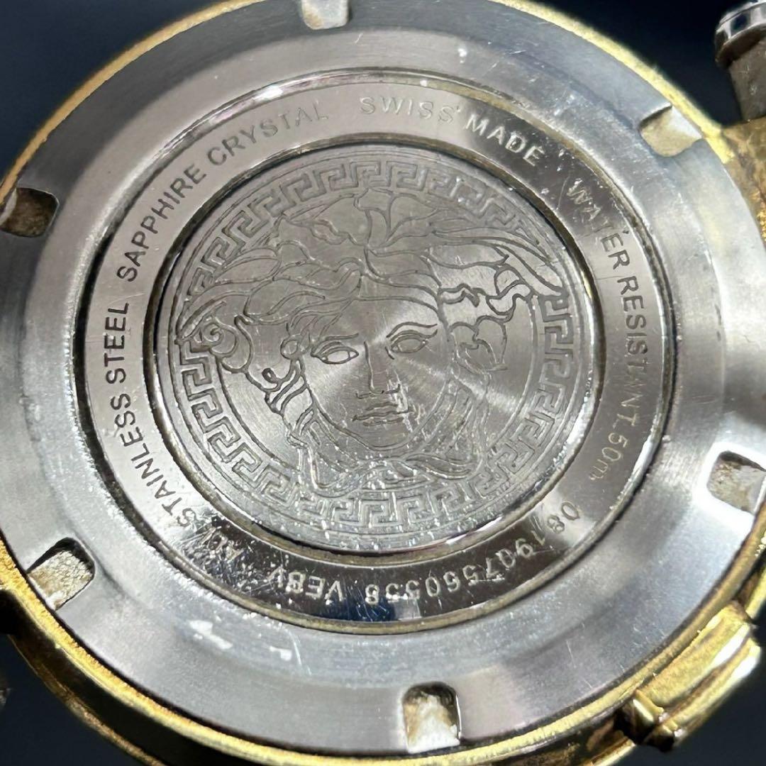 VERSACE ヴェルサーチ VFG ラウンド クロノグラフ ゴールド 腕時計