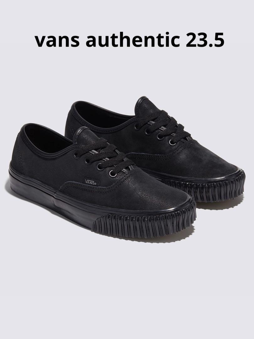 vans スニーカー　オーセンティック　レザー　ブラック　23.5cm