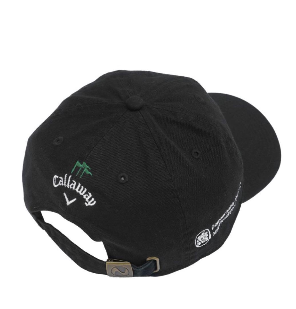 【T-ポイント5倍】 Callaway CLUBHAUS コラボ モノトーン＋グリーン 黒 キャップ メンズウェア