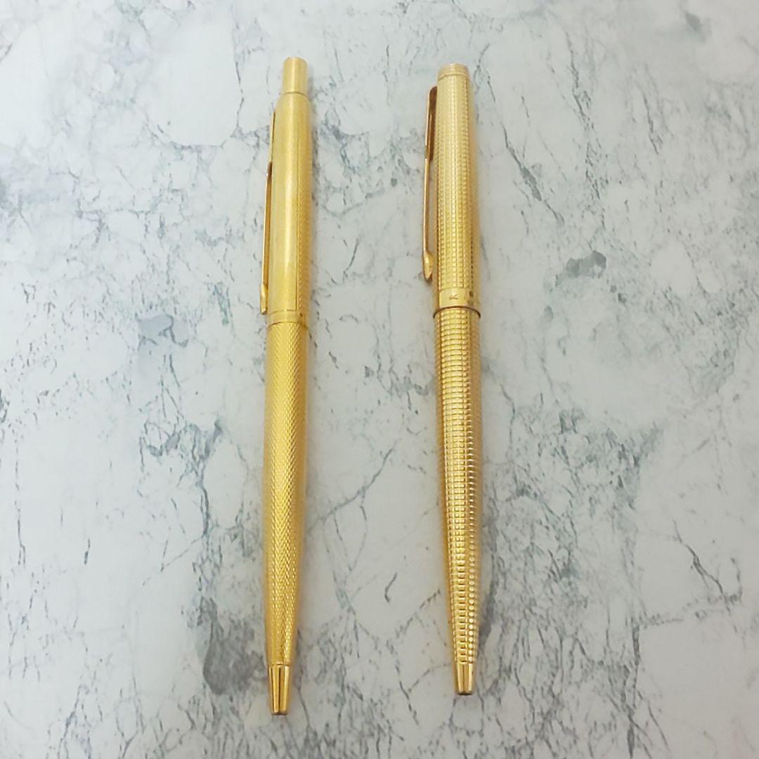 フランス製/USA製 PARKER パーカー ノック式ボールペンセット ゴールド