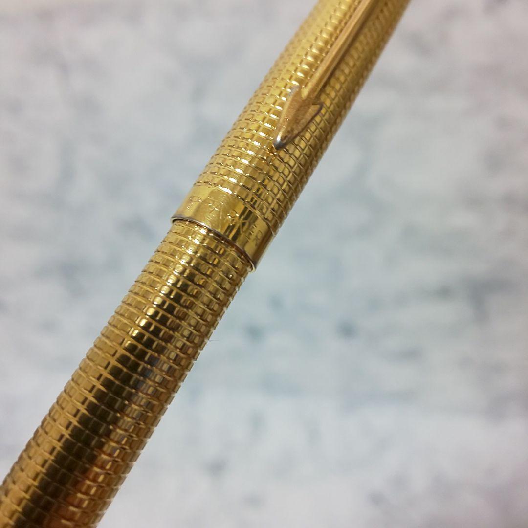 フランス製/USA製 PARKER パーカー ノック式ボールペンセット ゴールド