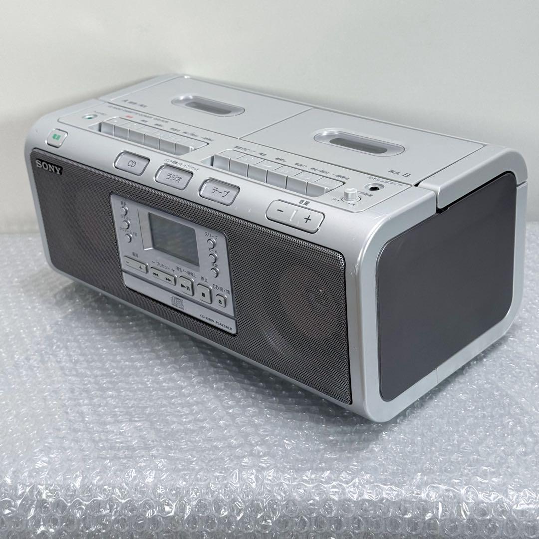 SONY ソニー CDラジカセ ダブルカセット CFD-W78 - メルカリ