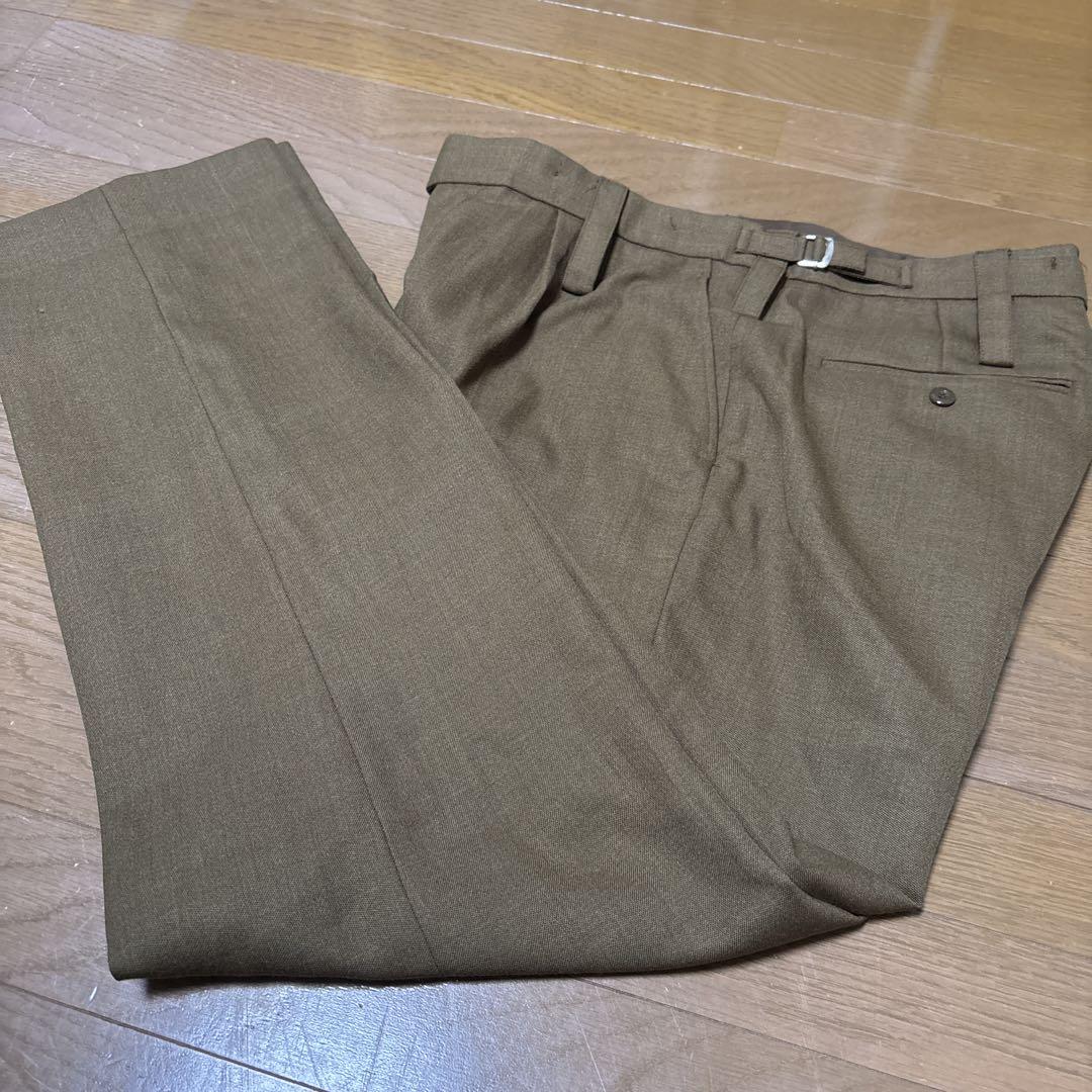 90s イギリス軍　バラックパンツ　ミリタリーパンツ　軍パン　スラックス　ワイド