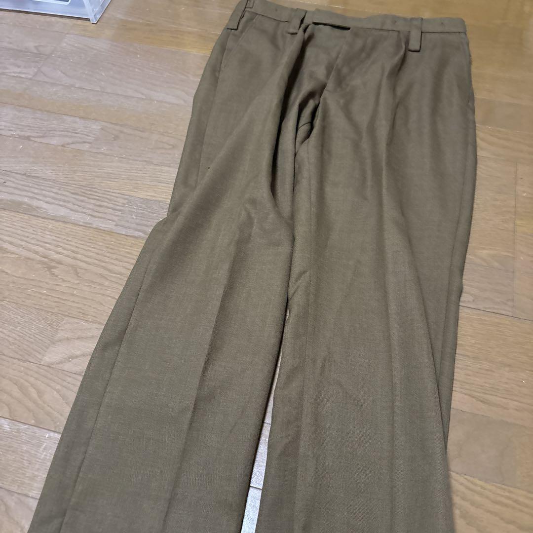 90s イギリス軍　バラックパンツ　ミリタリーパンツ　軍パン　スラックス　ワイド