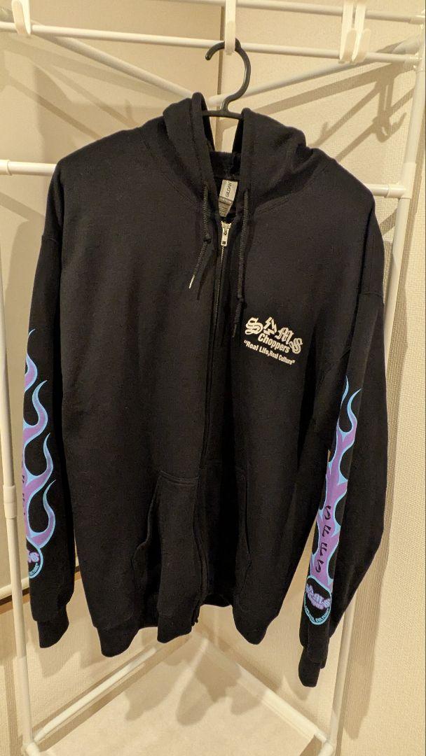 トップス SAMS CHOPPERS SFFS ZIP HOODIE BLUEPURPLE
