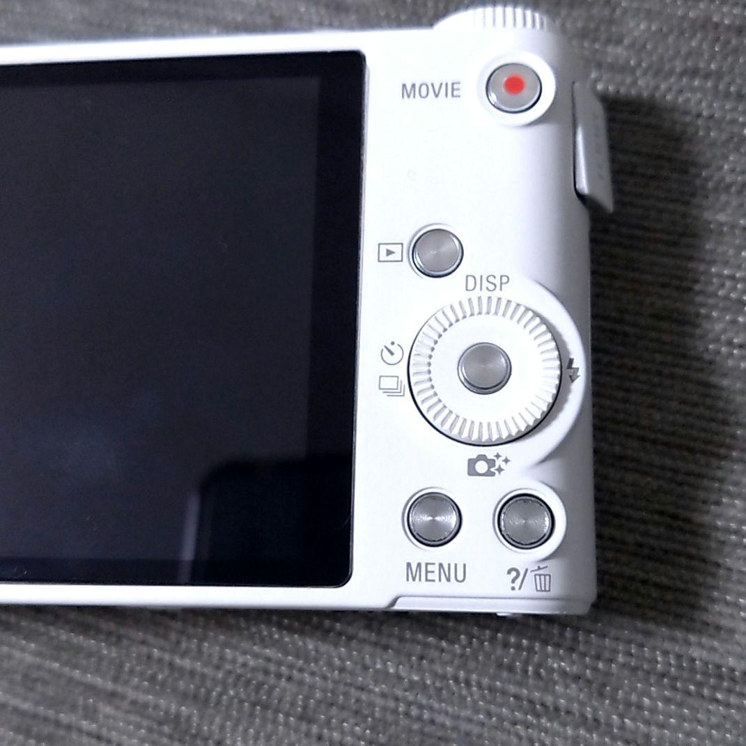 SONY DSC-WX350 ホワイト バッテリー、ストラップ付
