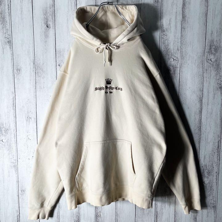 23SS ステューシー クラウン ロゴ刺繍 オーバーサイズ スウェット XL 23SS ステューシー クラウン ロゴ刺繍 オーバーサイズ スウェット XL