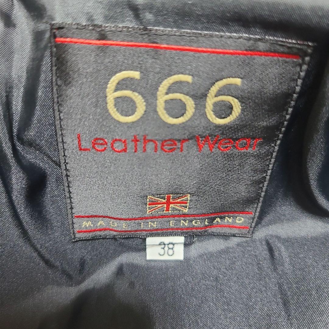 【美品】666　ライダース　革ジャン　ダブル