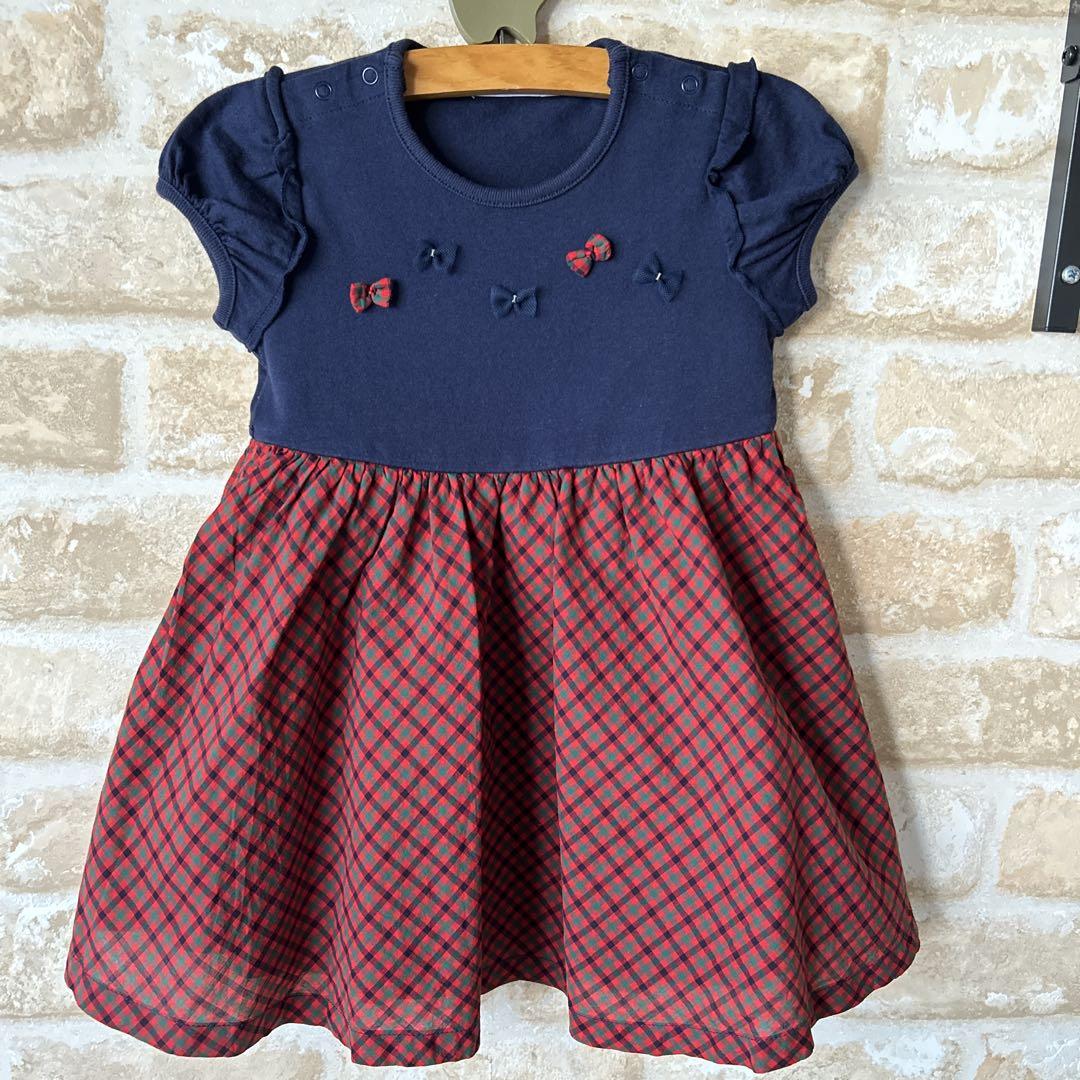 【美品】ファミリア　ワンピース90