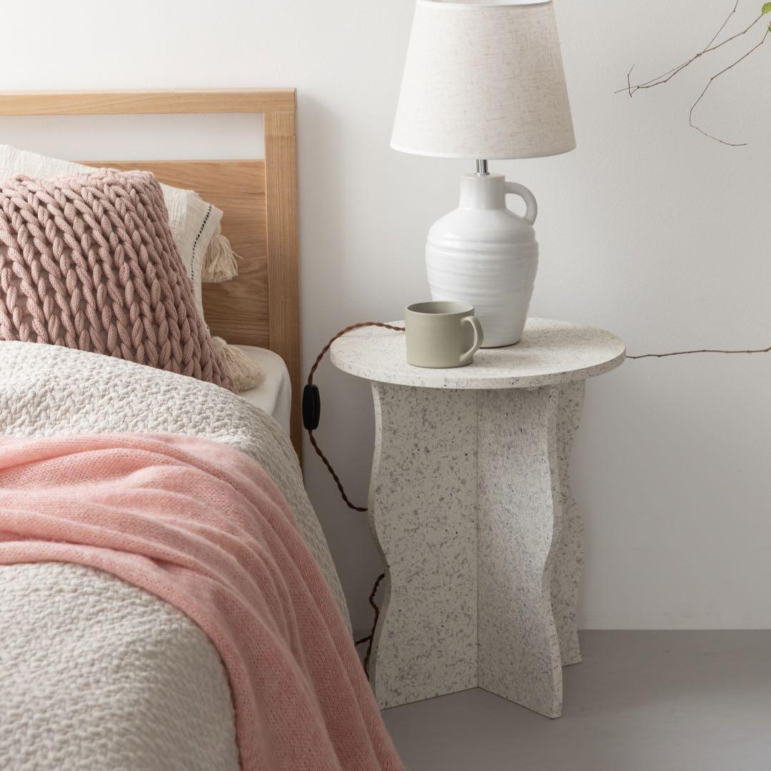 【送料無料】Terrazzo Side Table〈WH〉
