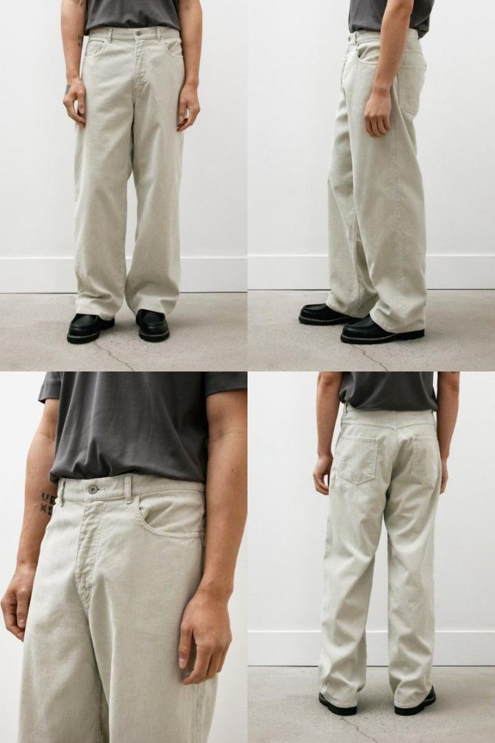 パンツ PIGMENT DYE FINX CORDUROY WIDE 5P PANTS