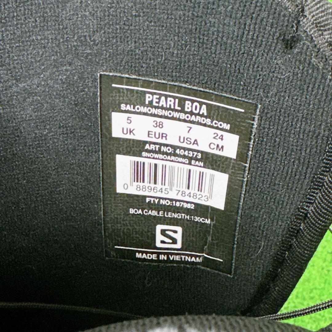【美品】 SALOMON サロモン スノーボードブーツ PEARL BOA 24