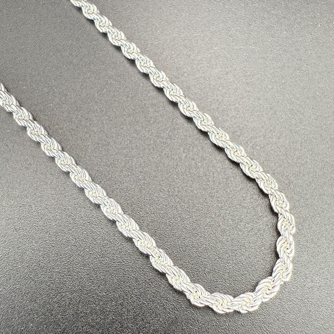 ●【新品】SILVER925 ロープチェーン 2.3mm幅 45cm