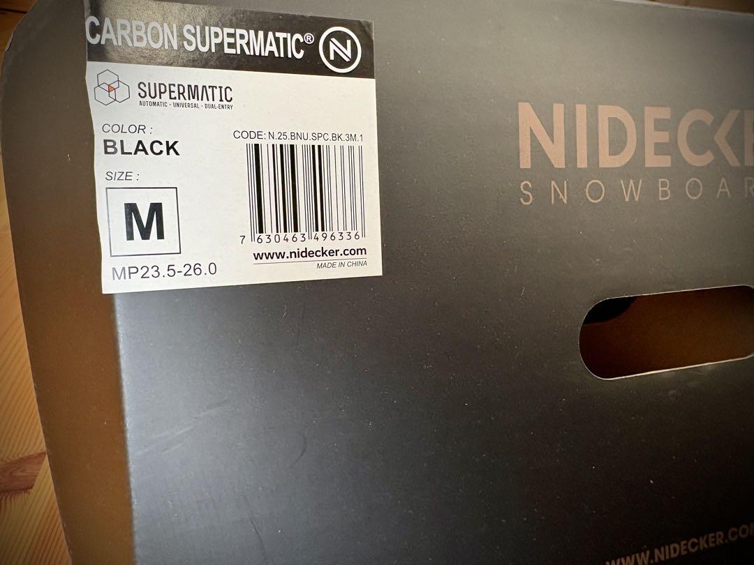 Nidecker Carbon Supermatic M ブラック
