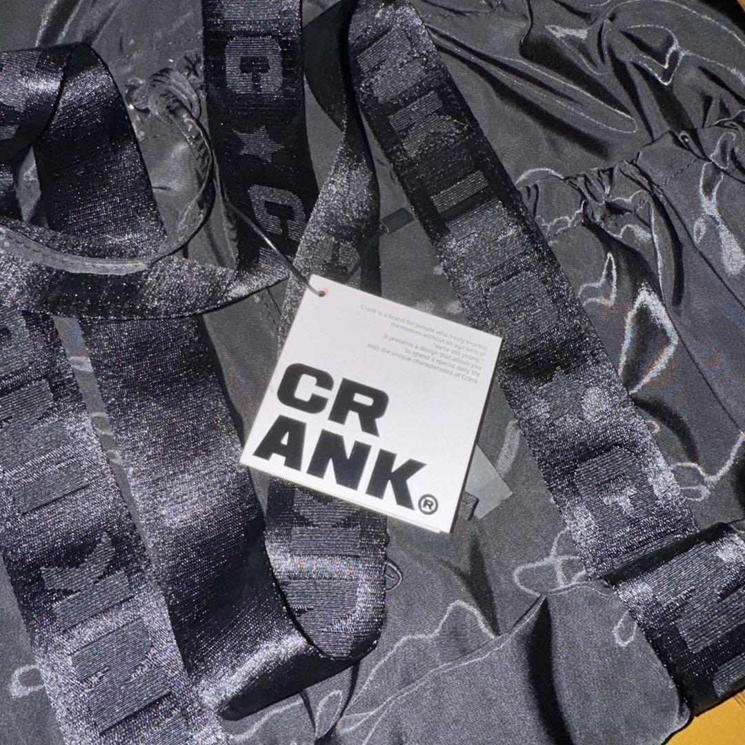 crank ポケットストリングショルダーバッグ ブラック