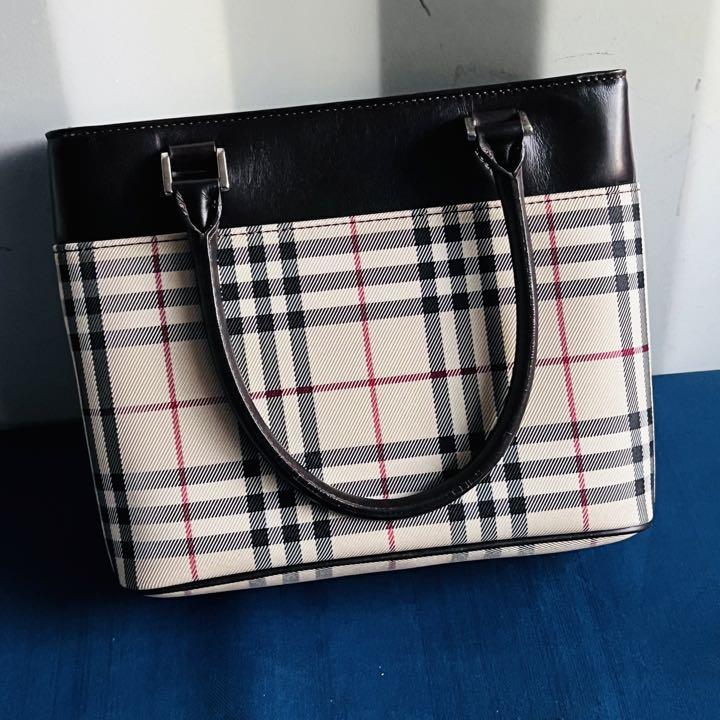 極美品！BURBERRY バーバリー ノバチェック チェック柄 トートバッグ