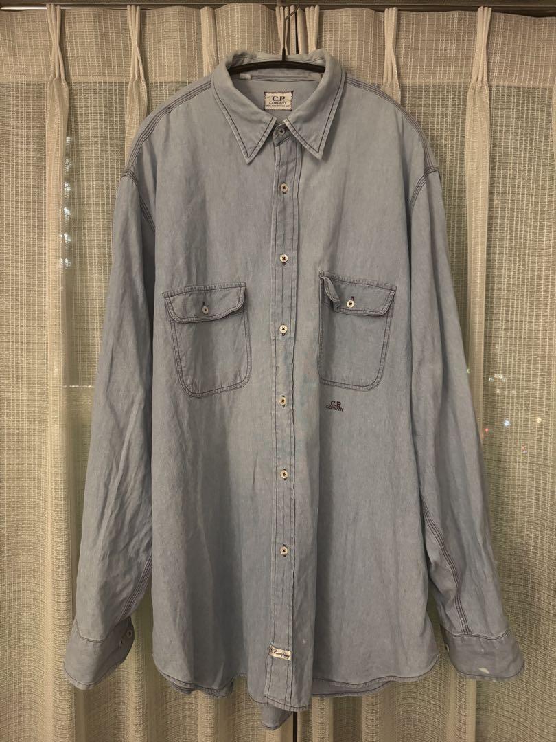 90's C.P. company 2way chambray shirt トップス