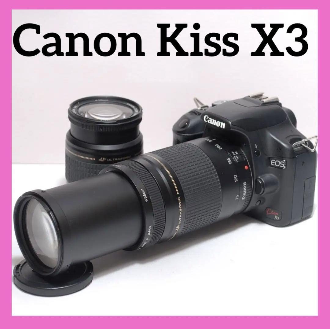 ✨超望遠レンズ✨CANON KISS X3✨ダブルレンズ✨初心者におすすめ