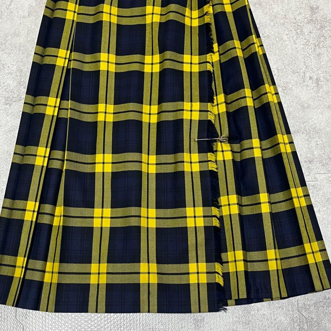 ✨極美品✨【オニールオブダブリン】マキシ丈スカート チェック ピン付き プリーツ ✨極美品✨【オニールオブダブリン】マキシ丈スカート チェック ピン付き プリーツ