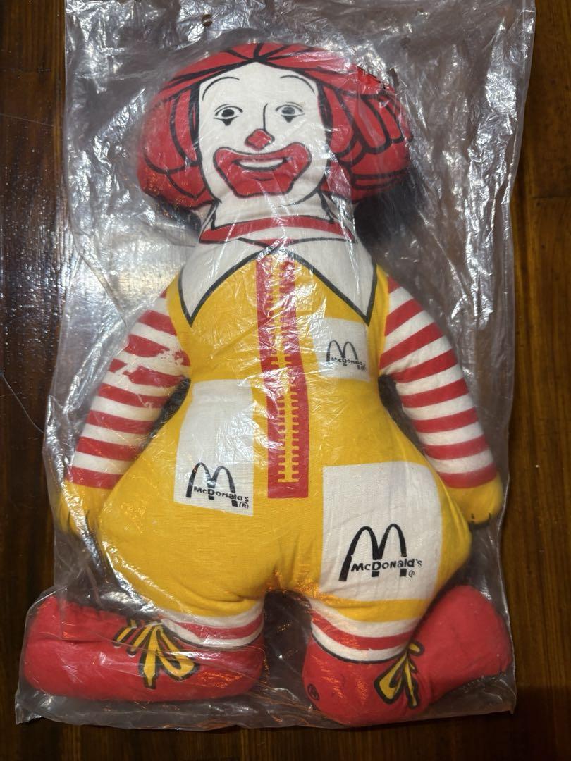 ヴィンテージ ロナルド・マクドナルド 布製ドール 70s〜80s