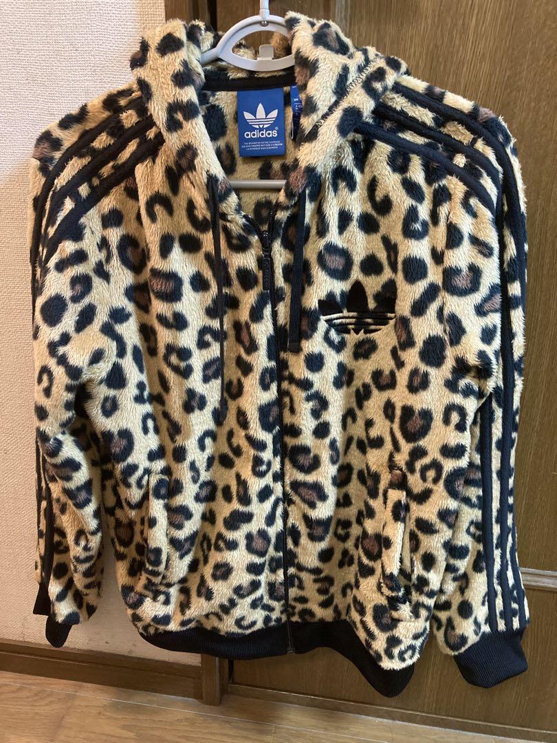 アディダス adidas アニマル柄 レオパード 豹柄 フリース