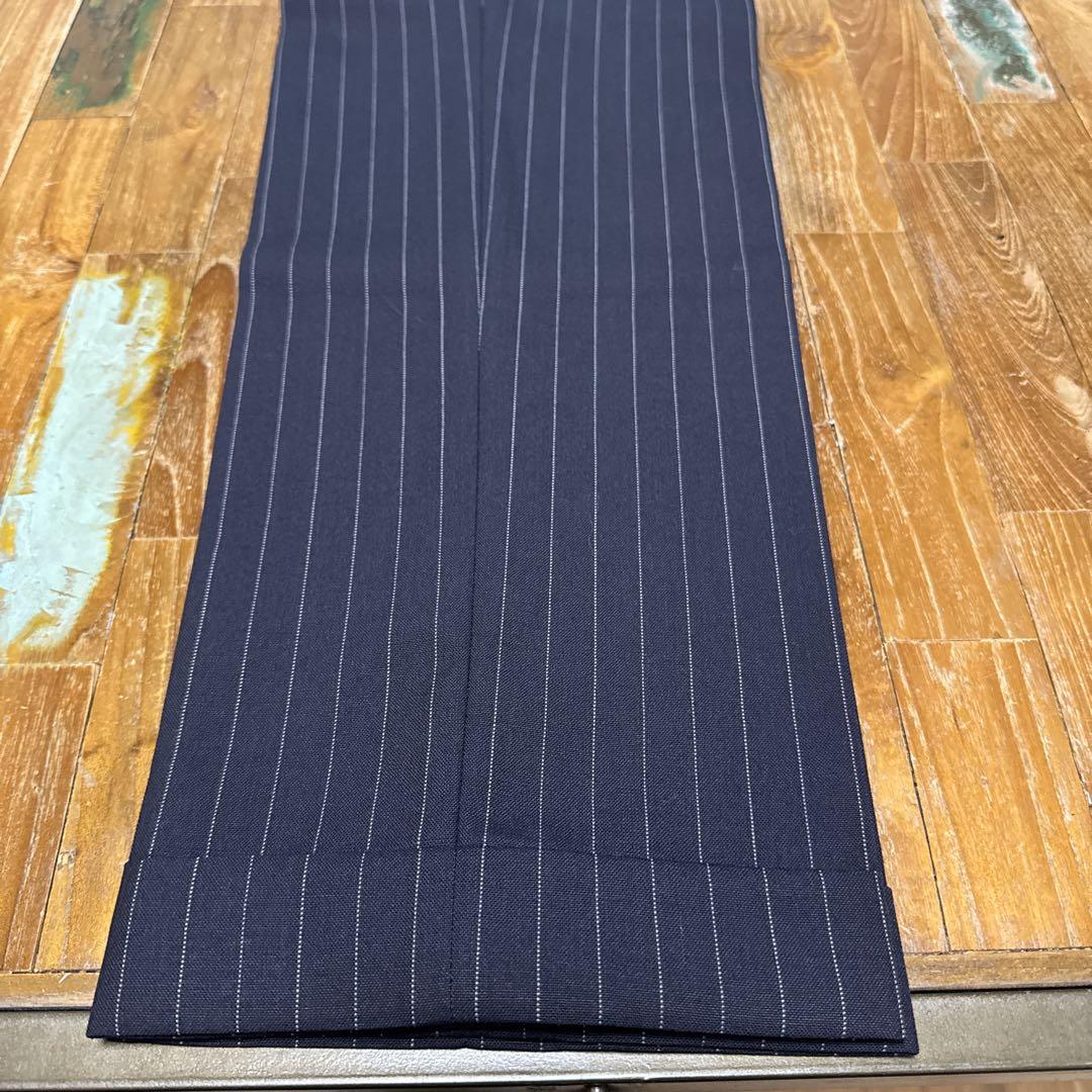 【美品】Batak バタクネイビー ストライプ スーツ 高級36サイズ
