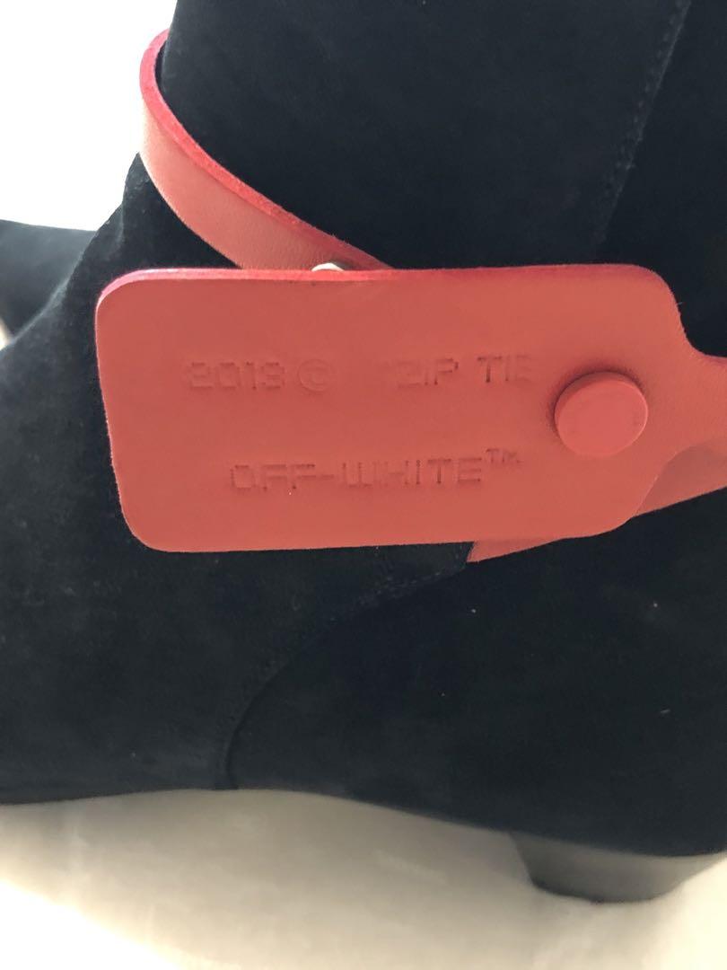 オフホワイト Off-White 本革ブーツ