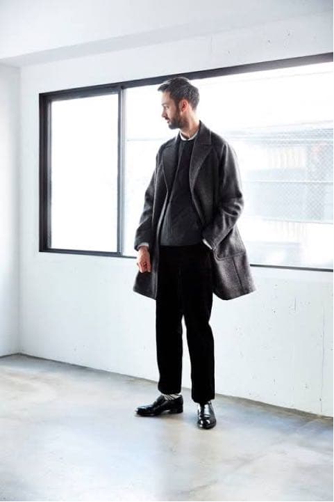 無料発送 STILL BY HAND シンサレートツイードチェスターコート