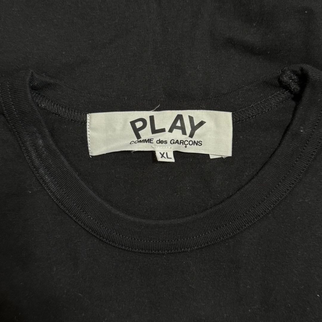 PLAY Comme des Garçons ブラック Tシャツ XL PLAY COMME des GARCONS 新品 プレイ コムデギャルソン BLACK