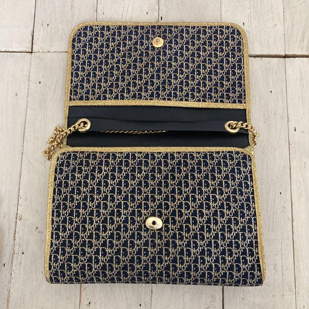 Christian Dior トロッター チェーンショルダーバッグ ブラック
