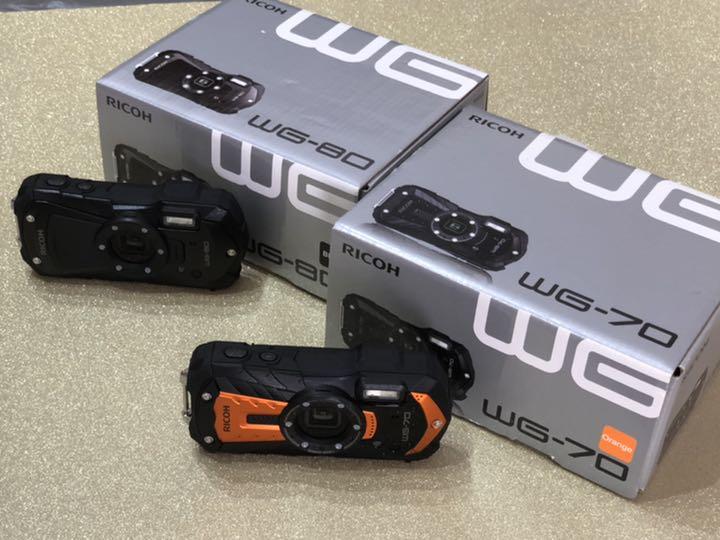 RICOH WG-70 オレンジ WG-80ブラック 2台です