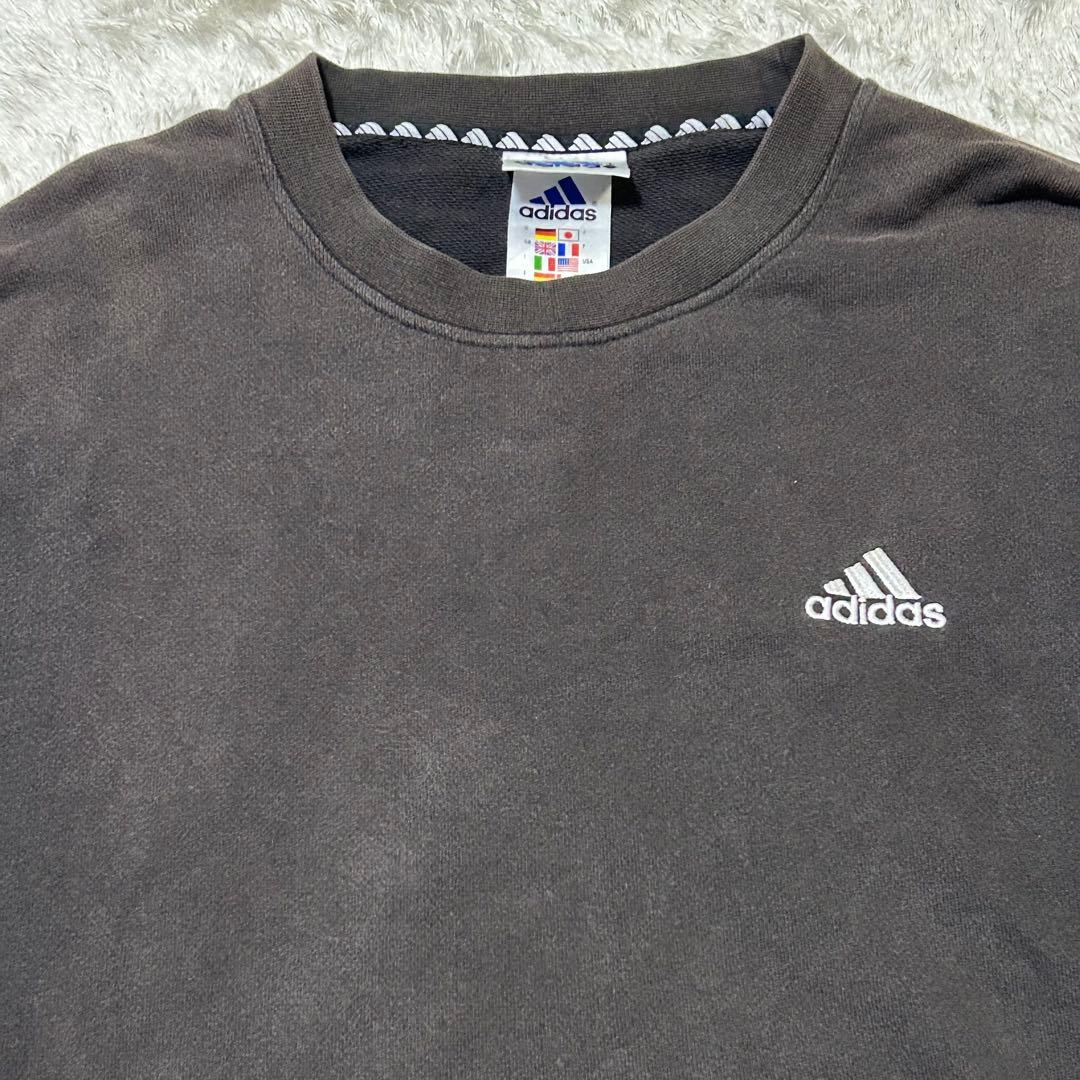 90s アディダス　鬼フェード　ブラックスウェット