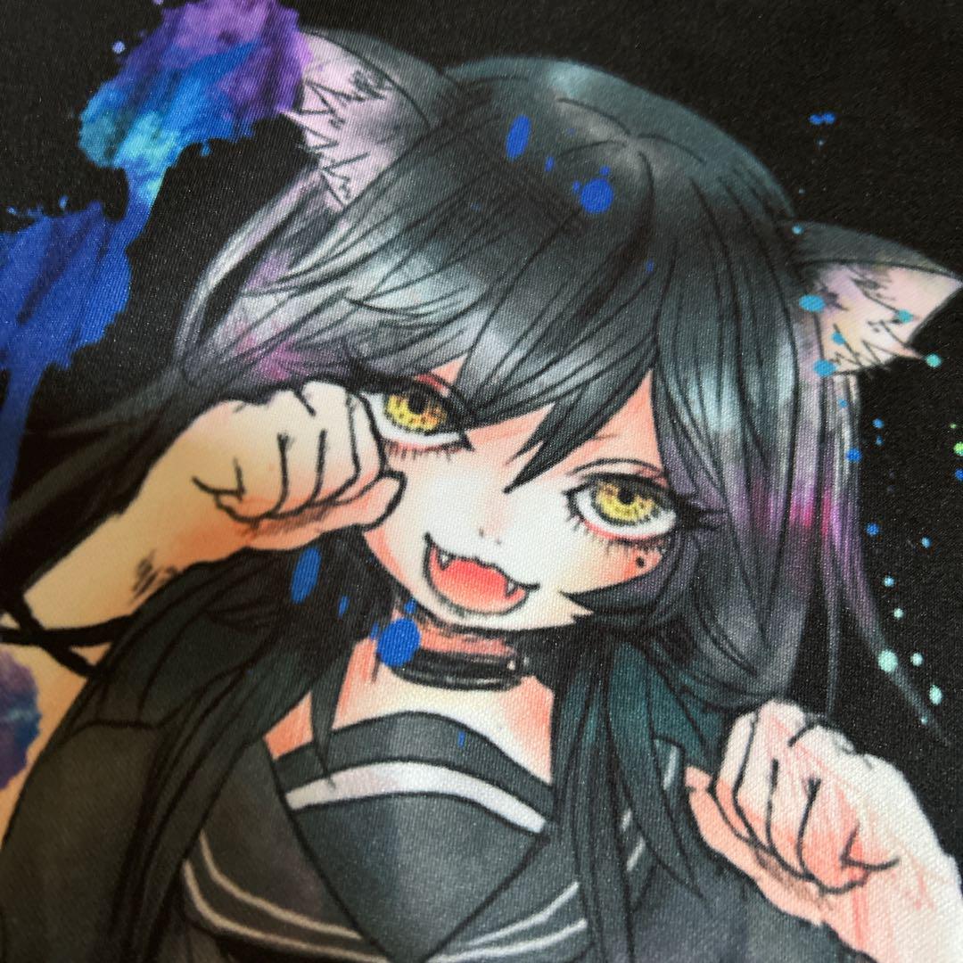 ankoROCK アンコロック 半袖 パーカー アニマルトモダチ 黒ネコ