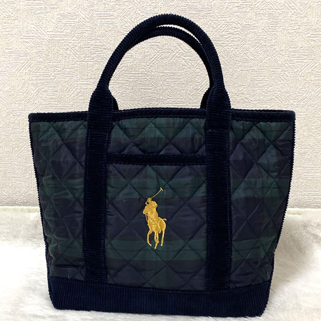 専用 〖美品〗ラルフローレン トートバッグ キルティング コーデュロイ A4収納