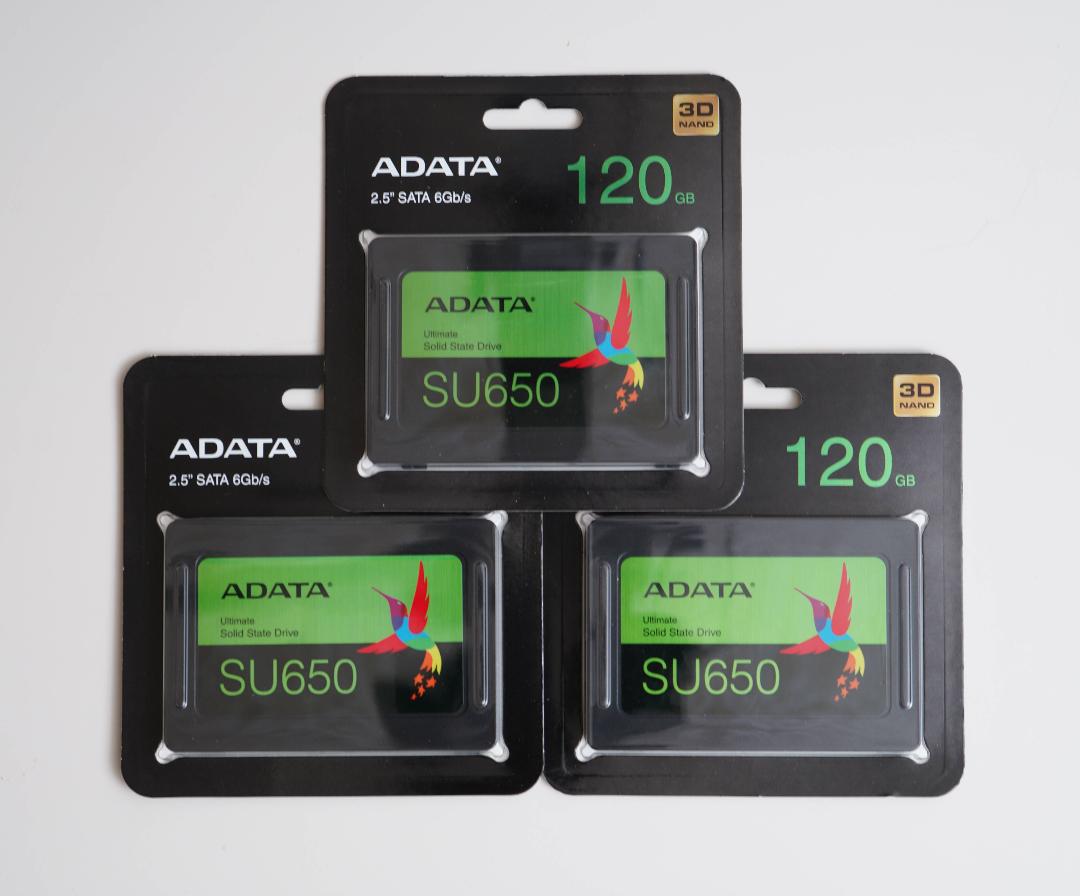 (新品)内臓SSD 3個セット SU650 ADATA 120GB 2.5インチ