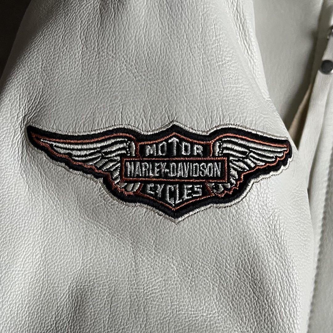 【HARLEY-DAVIDSON】ライダースジャケット　シングル　本革 y2k