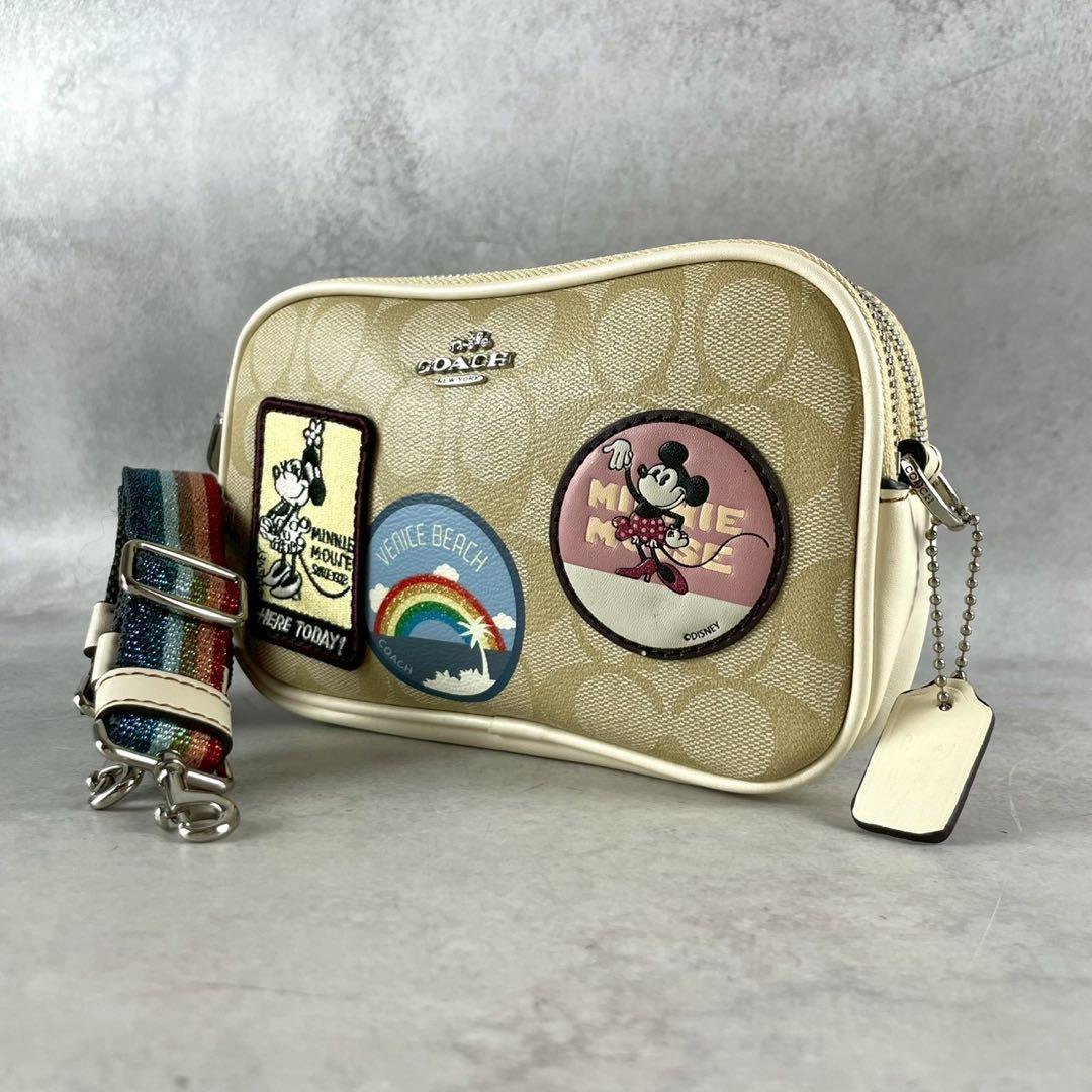 コーチ ショルダーバッグ 2way ミニー コラボ シグネチャーCOACH