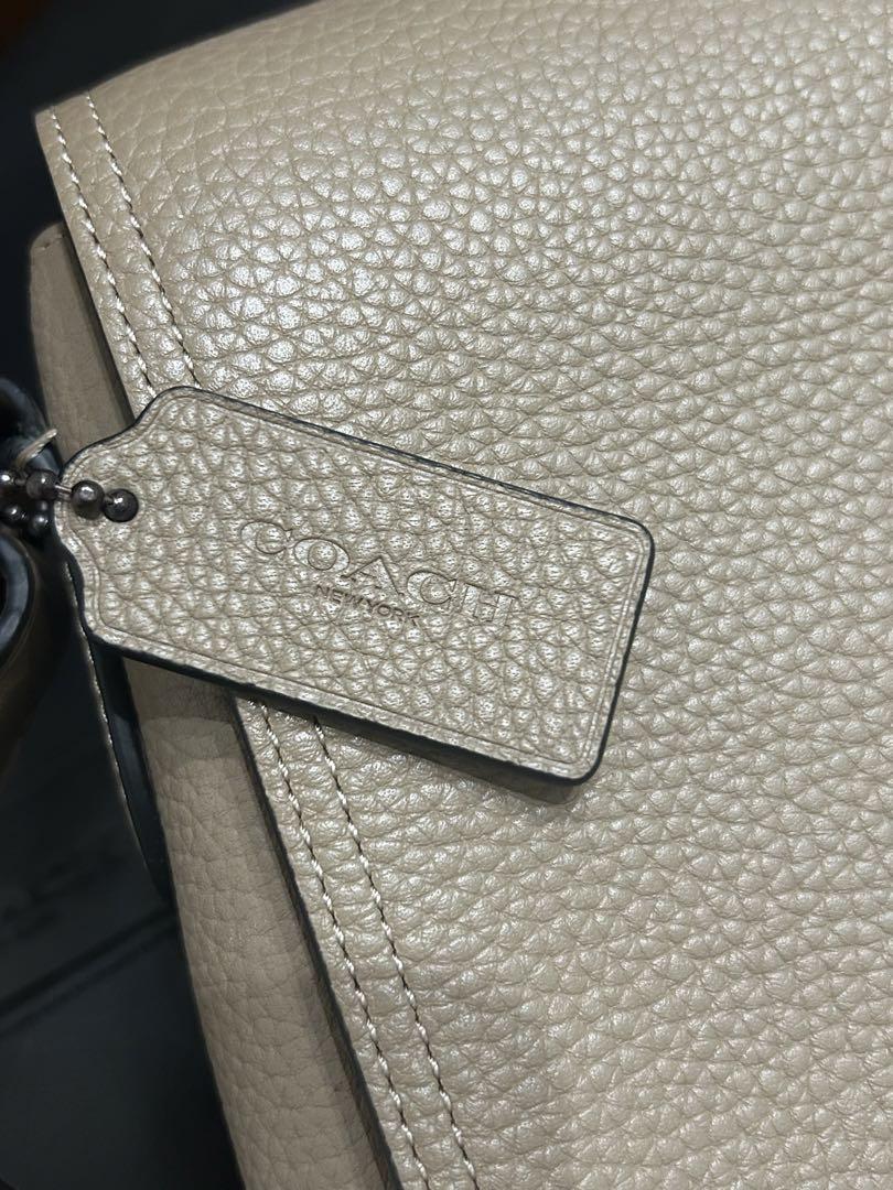 極美品】 COACH ショルダーバッグ ベージュ本革 レザー