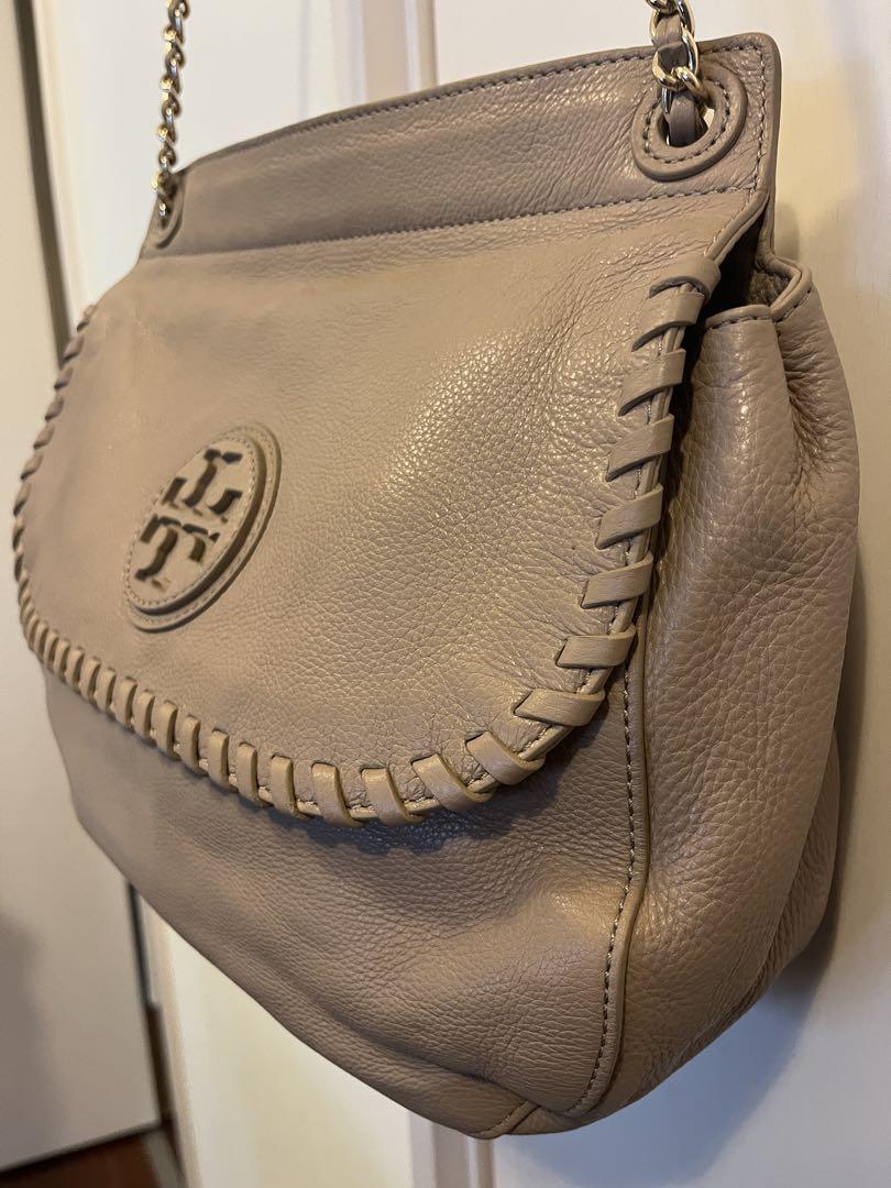 Tory Burch ベージュ レザー バッグ