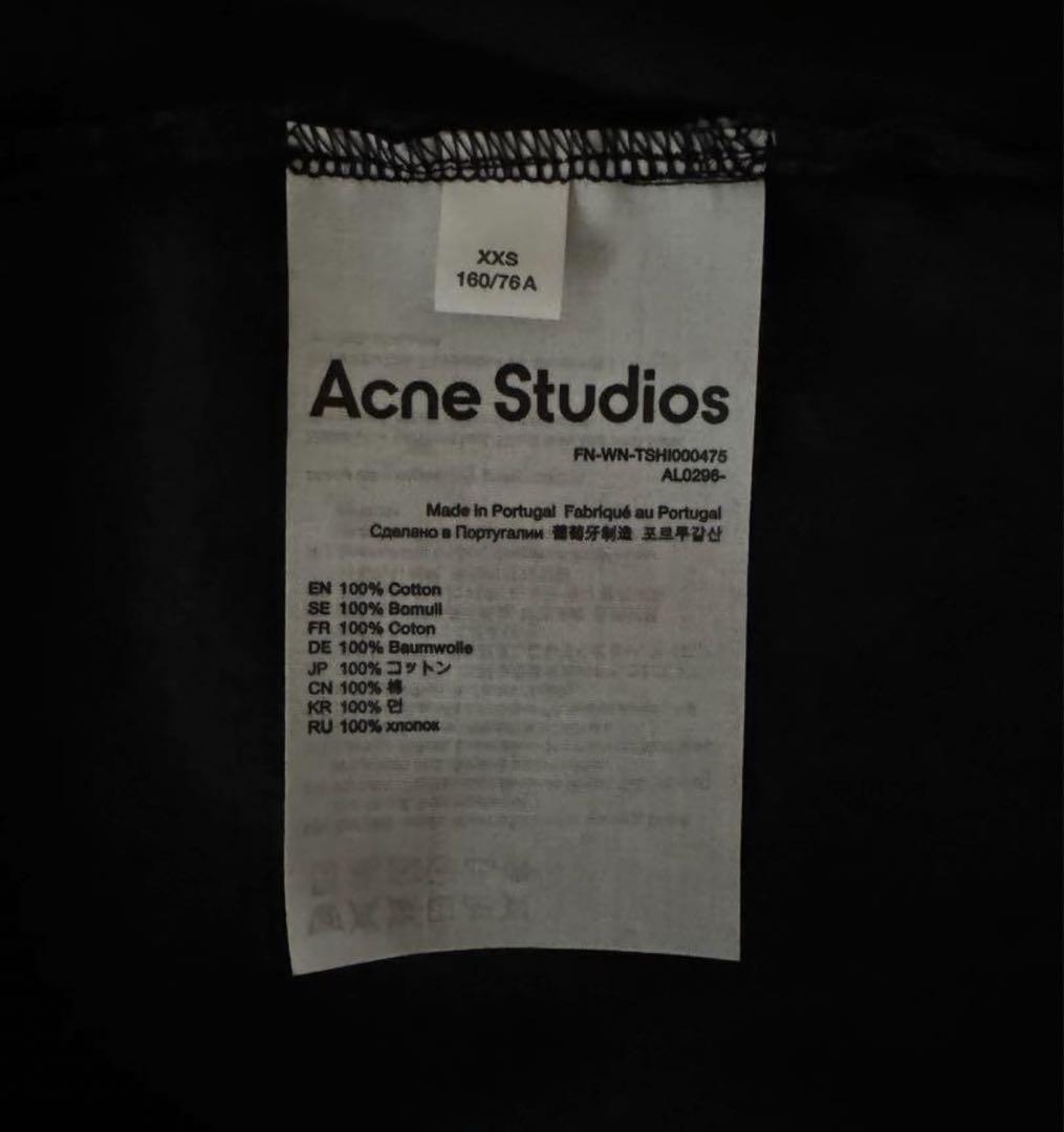 【BTS V着用】新品 ACNE STUDIOS ロゴ Tシャツ 画像3