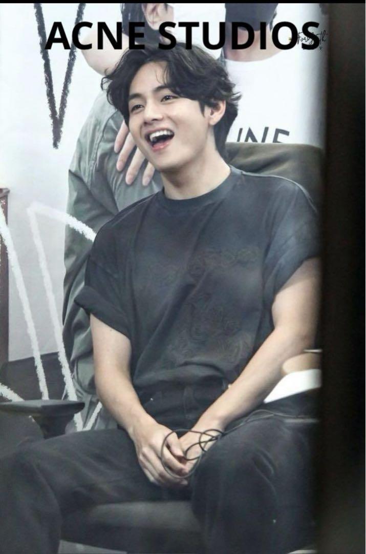 【BTS V着用】新品 ACNE STUDIOS ロゴ Tシャツ 画像5