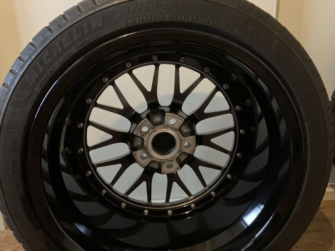 BBS LM18インチ ホイールセット ミシュランタイヤ付き