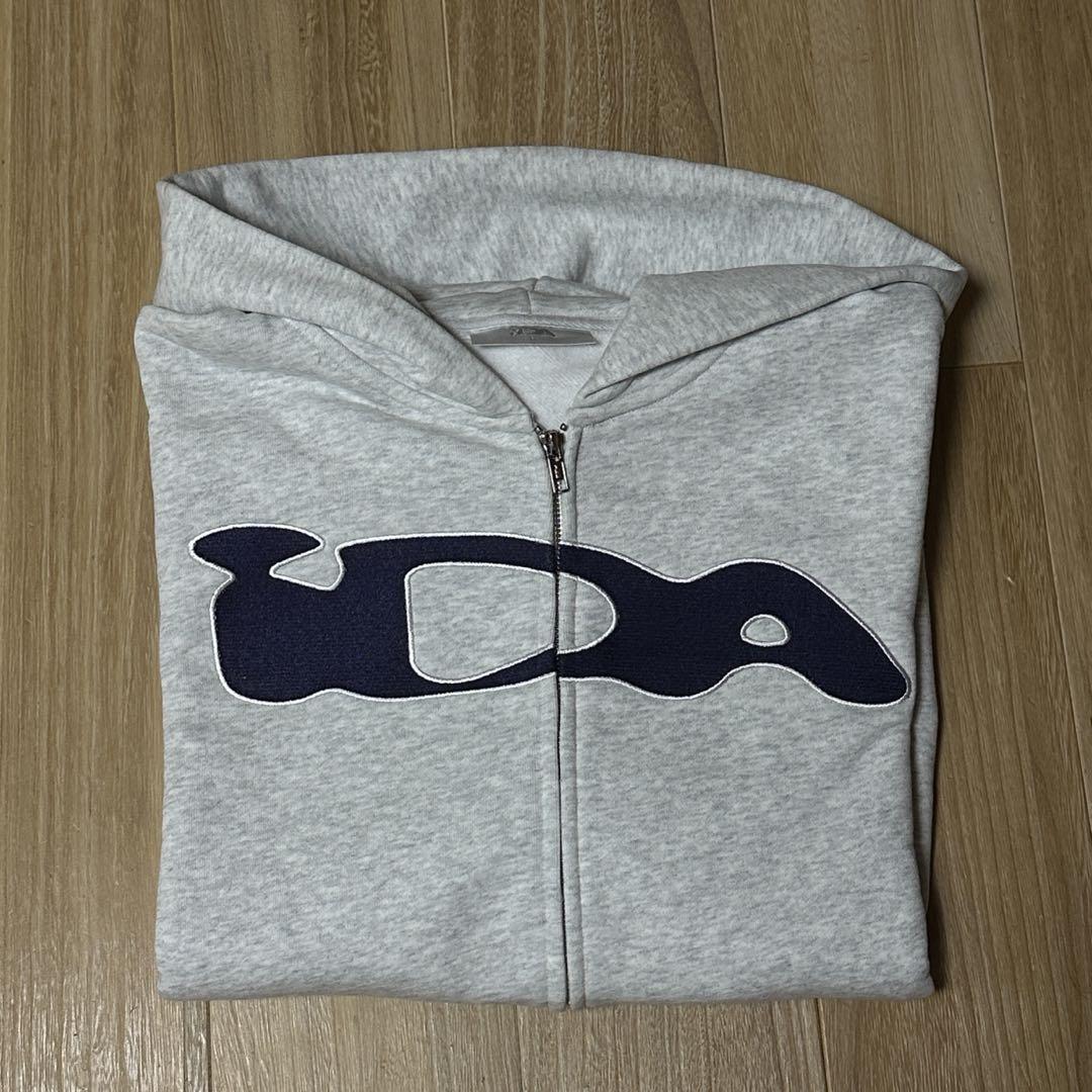 ida sply Zip-up hoodie フーディー ロゴ入り パーカー S