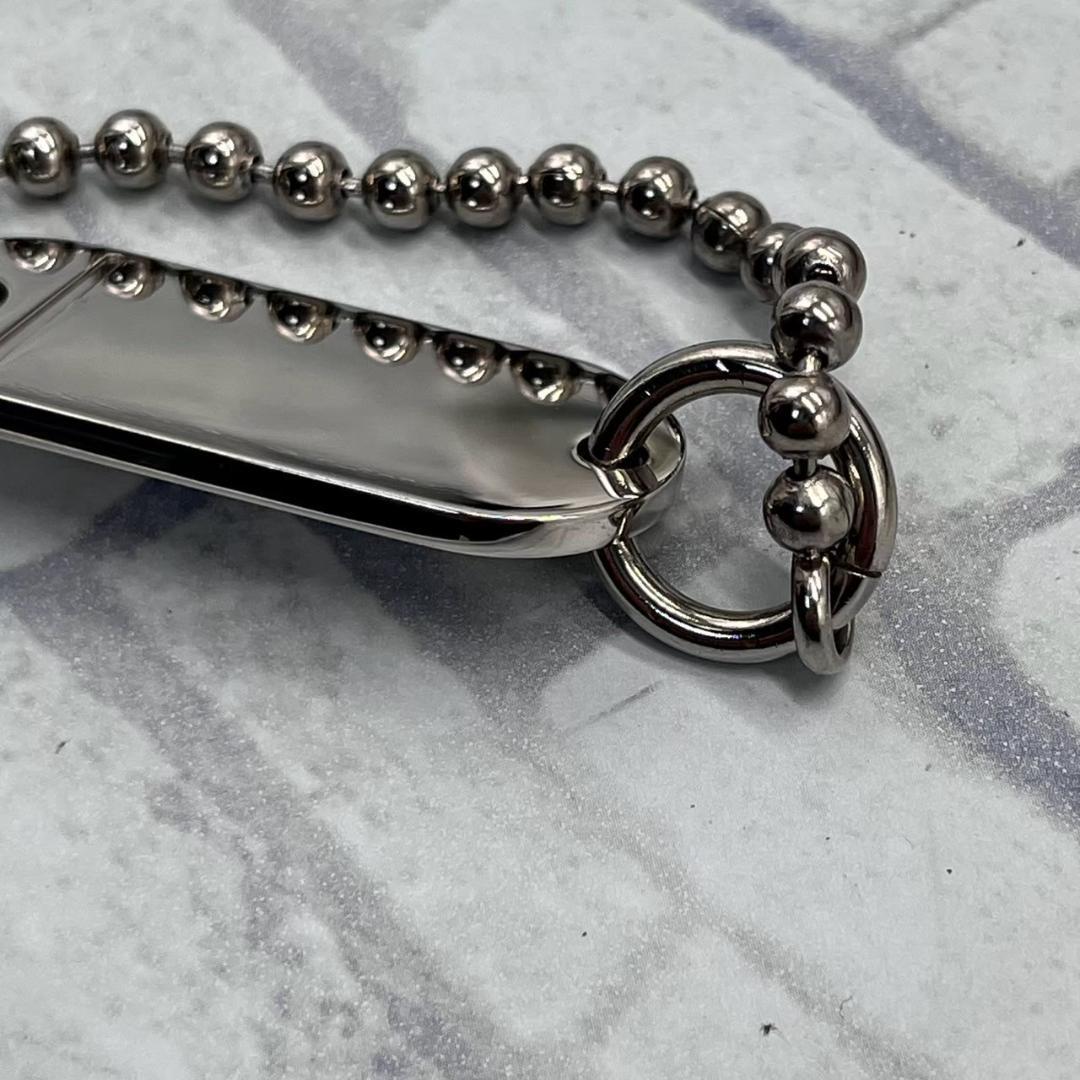 MM6 Maison Margiela ボールチェーンブレスレット ロゴタグ MM6 Maison Margiela ボールチェーンブレスレット ロゴタグ