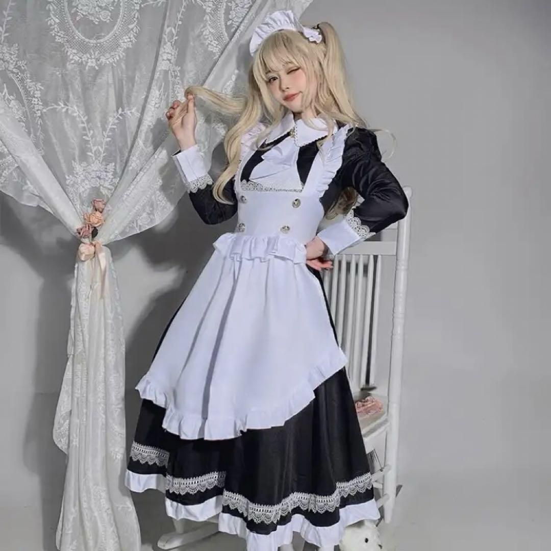 ロングメイド メイド服 コスプレ
