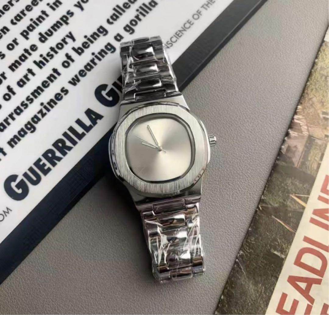 時計 Time less steel square watch y2k opium